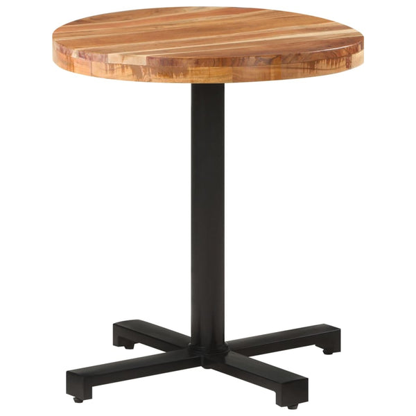 vidaXL Round Bistro Table Ø70x75 cm Solid Acacia Wood
