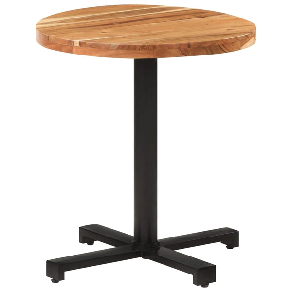 vidaXL Round Bistro Table Ø70x75 cm Solid Acacia Wood