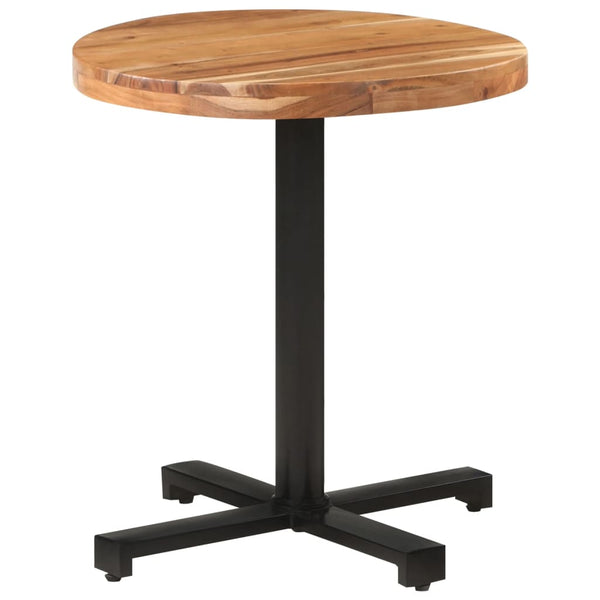 vidaXL Round Bistro Table Ø70x75 cm Solid Acacia Wood