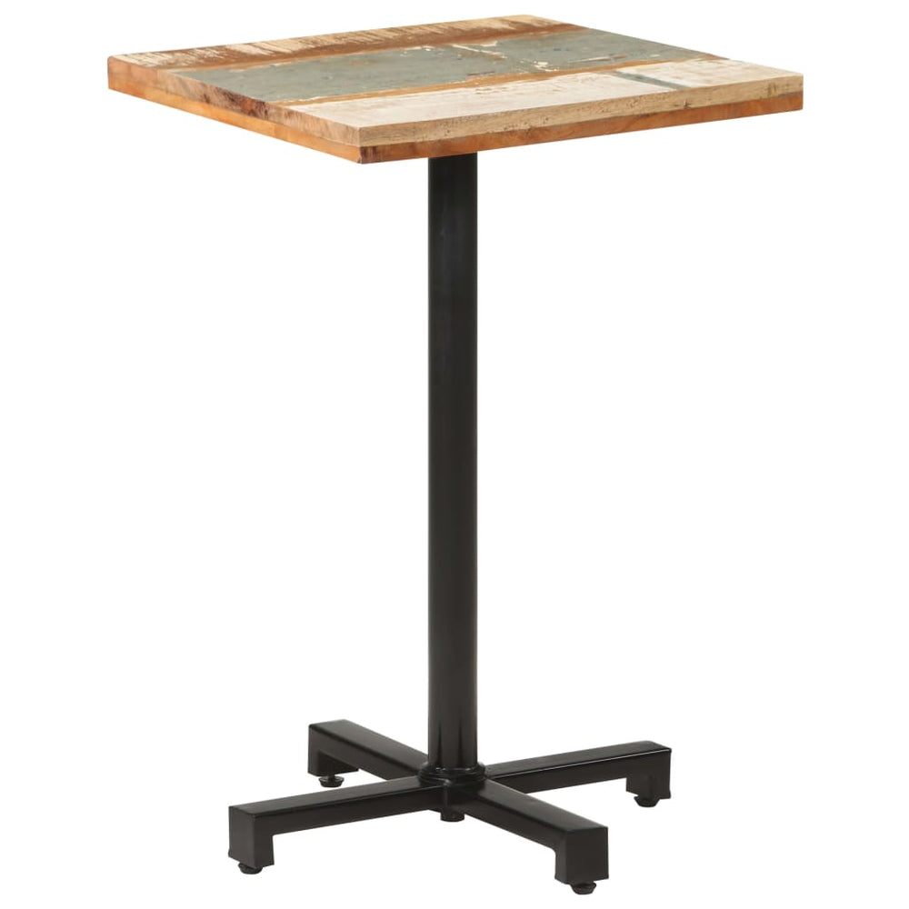 vidaXL Square Bistro Table 50x50x75 cm Solid Reclaimed Wood