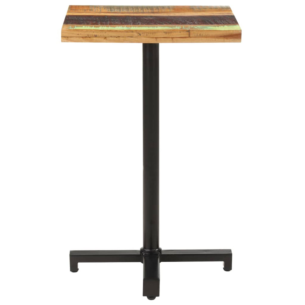 vidaXL Square Bistro Table 50x50x75 cm Solid Reclaimed Wood