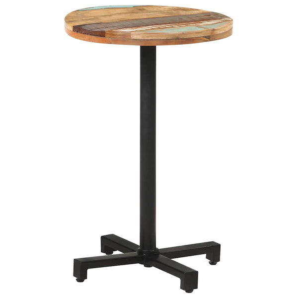 vidaXL Round Bistro Table Ø50x75 cm Solid Reclaimed Wood