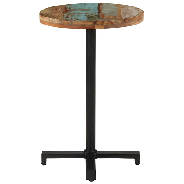 vidaXL Round Bistro Table Ø50x75 cm Solid Reclaimed Wood
