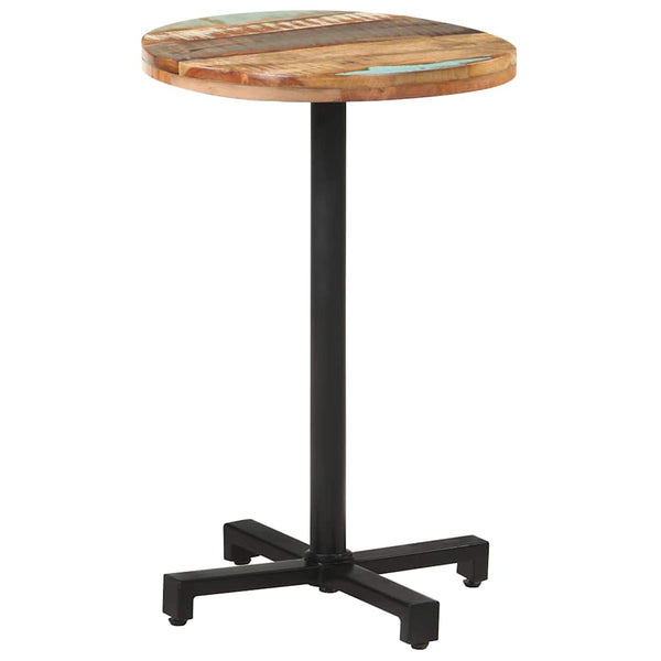 vidaXL Round Bistro Table Ø50x75 cm Solid Reclaimed Wood