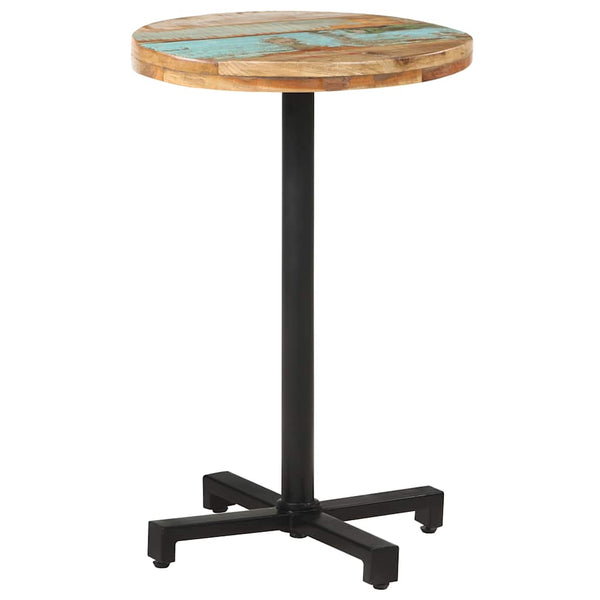 vidaXL Round Bistro Table Ø50x75 cm Solid Reclaimed Wood
