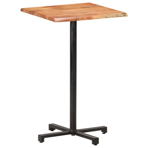 vidaXL Bar Table with Live Edge 60x60x110 cm Solid Acacia Wood