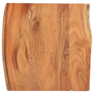 vidaXL Bar Table with Live Edge 60x60x110 cm Solid Acacia Wood
