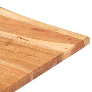 vidaXL Bar Table with Live Edge 60x60x110 cm Solid Acacia Wood