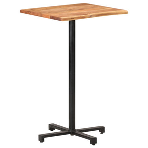 vidaXL Bar Table with Live Edge 60x60x110 cm Solid Acacia Wood