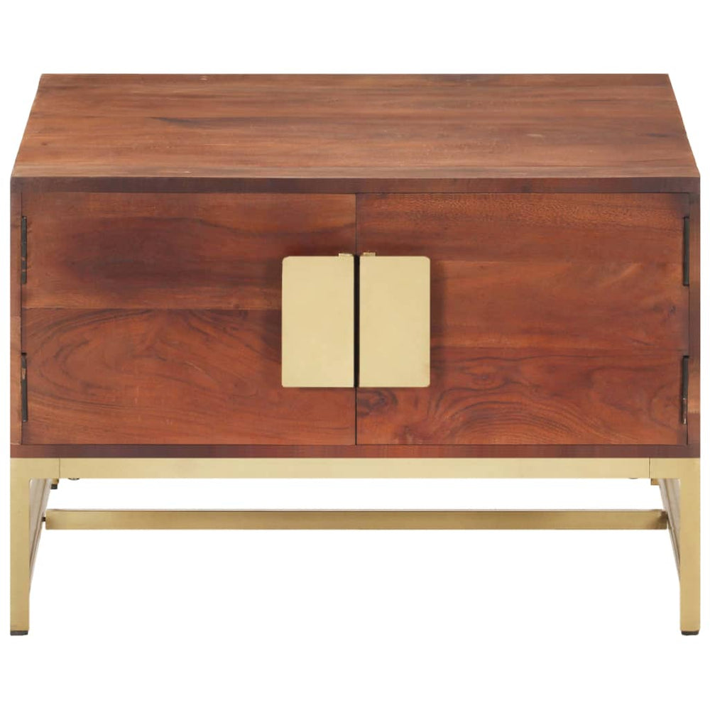 vidaXL Coffee Table Honey Brown 67x67x45 cm Solid Acacia Wood