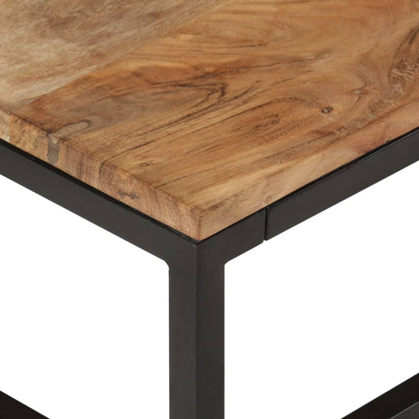 vidaXL Nesting Tables 2 pcs Solid Acacia Wood