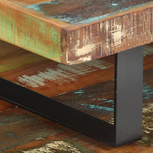 vidaXL 2-Piece Coffee Table Set Solid Reclaimed Wood