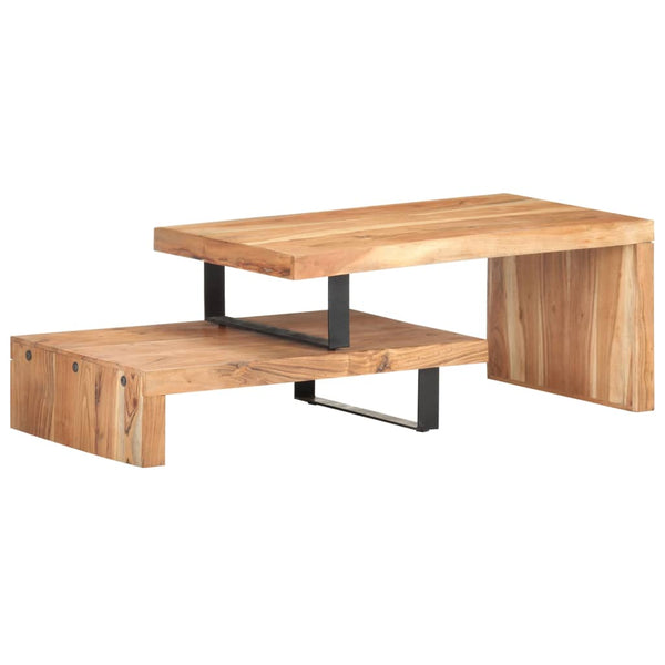 vidaXL 2-Piece Coffee Table Set Solid Acacia Wood