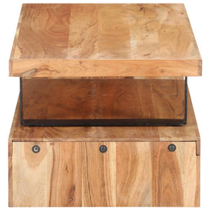 vidaXL 2-Piece Coffee Table Set Solid Acacia Wood