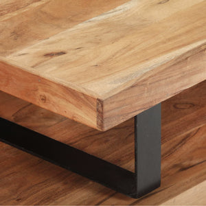 vidaXL 2-Piece Coffee Table Set Solid Acacia Wood