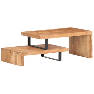 vidaXL 2-Piece Coffee Table Set Solid Acacia Wood
