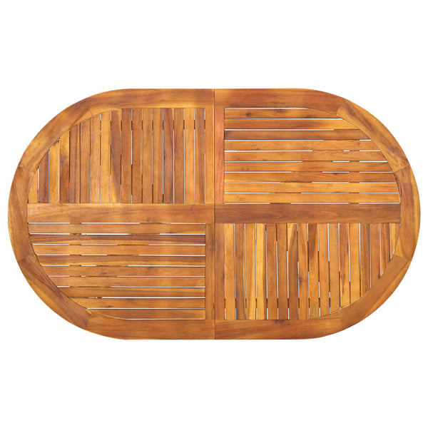 vidaXL Garden Table 150x90x75 cm Solid Acacia Wood