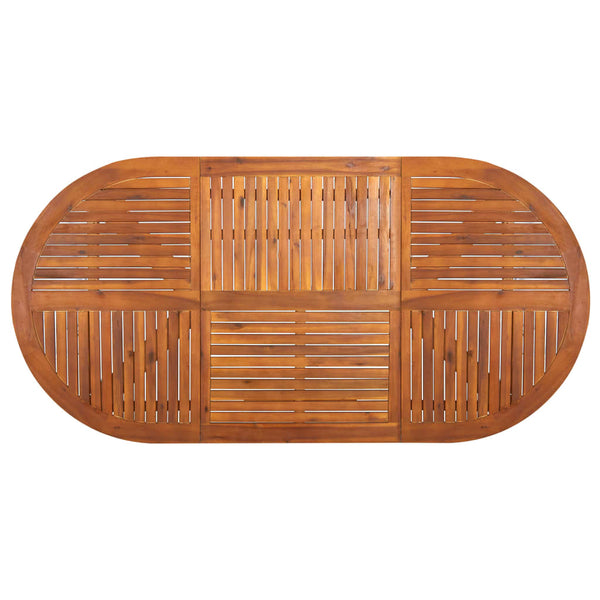 vidaXL Garden Table 201x100x75 cm Solid Acacia Wood