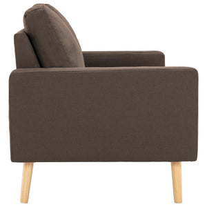 vidaXL 2-Piece Sofa Set Fabric Brown