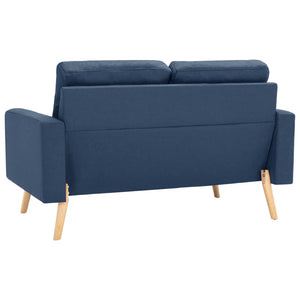 vidaXL 2-Piece Sofa Set Fabric Blue