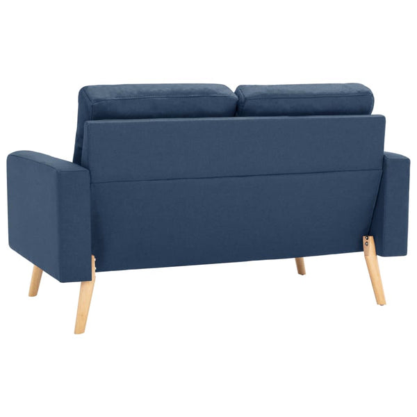 vidaXL 2-Piece Sofa Set Fabric Blue