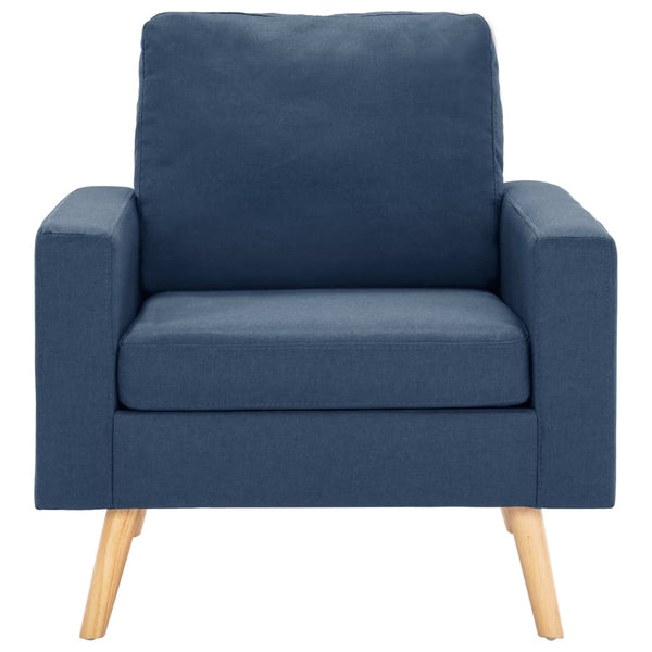 vidaXL 2-Piece Sofa Set Fabric Blue