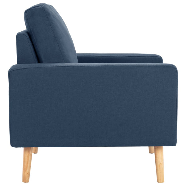 vidaXL 2-Piece Sofa Set Fabric Blue