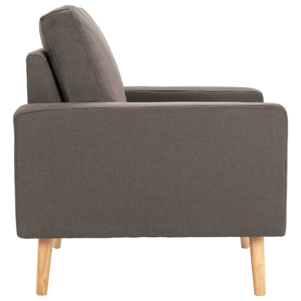 vidaXL 2-Piece Sofa Set Fabric Taupe