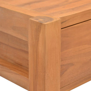 vidaXL Desk with 2 Drawers 100x40x75 cm Teak Wood