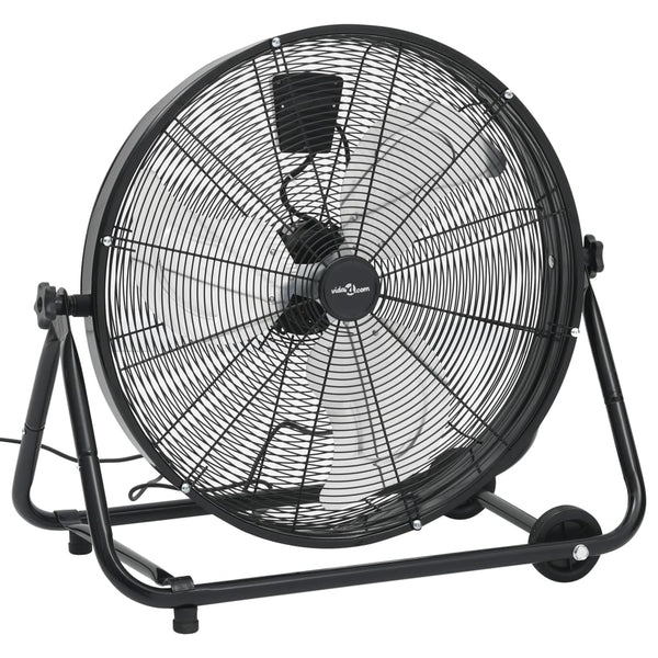 vidaXL Drum Fan Industrial 60 cm 172.5 W Black