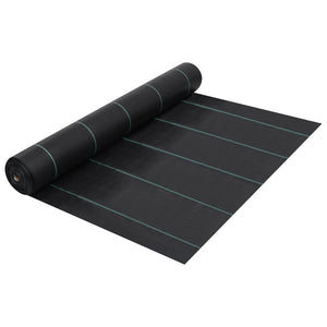 vidaXL Weed Fabric Black 2x10 m PP