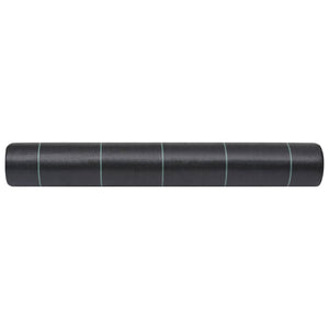 vidaXL Weed Fabric Black 2x10 m PP