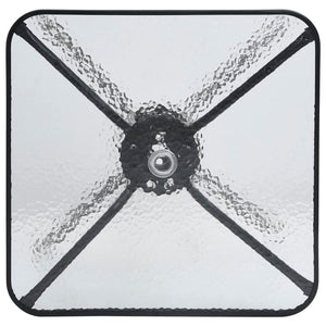 vidaXL Garden Table Black 70x70x70 cm Steel
