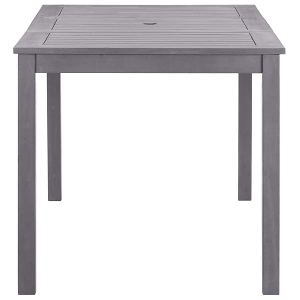 vidaXL Garden Table Grey 140x80x74 cm Solid Acacia Wood