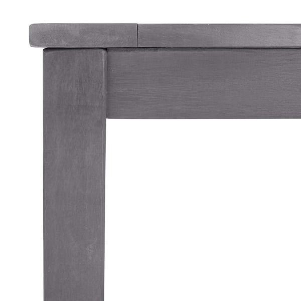 vidaXL Garden Table Grey 140x80x74 cm Solid Acacia Wood