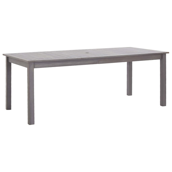 vidaXL Garden Table Grey 200x90x74 cm Solid Acacia Wood