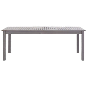 vidaXL Garden Table Grey 200x90x74 cm Solid Acacia Wood