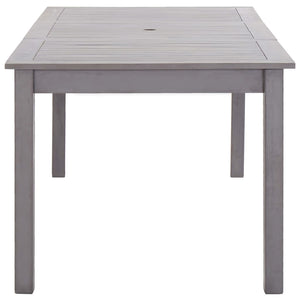 vidaXL Garden Table Grey 200x90x74 cm Solid Acacia Wood