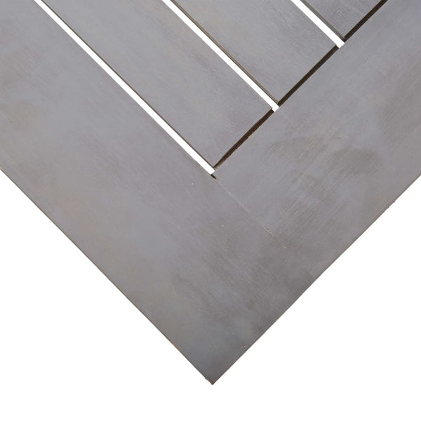 vidaXL Garden Table Grey 200x90x74 cm Solid Acacia Wood