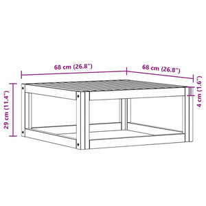 3-tlg. Garten-Lounge-Set mit Kissen Massivholz Akazie