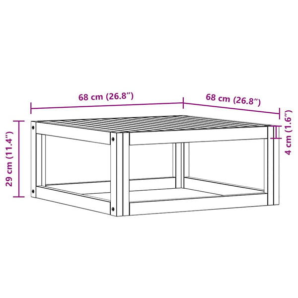 3-tlg. Garten-Lounge-Set mit Kissen Massivholz Akazie