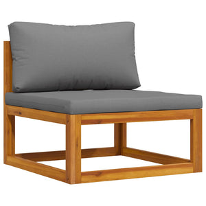 vidaXL 2-piece Garden Sofa Set with Cushions Solid Acacia Wood