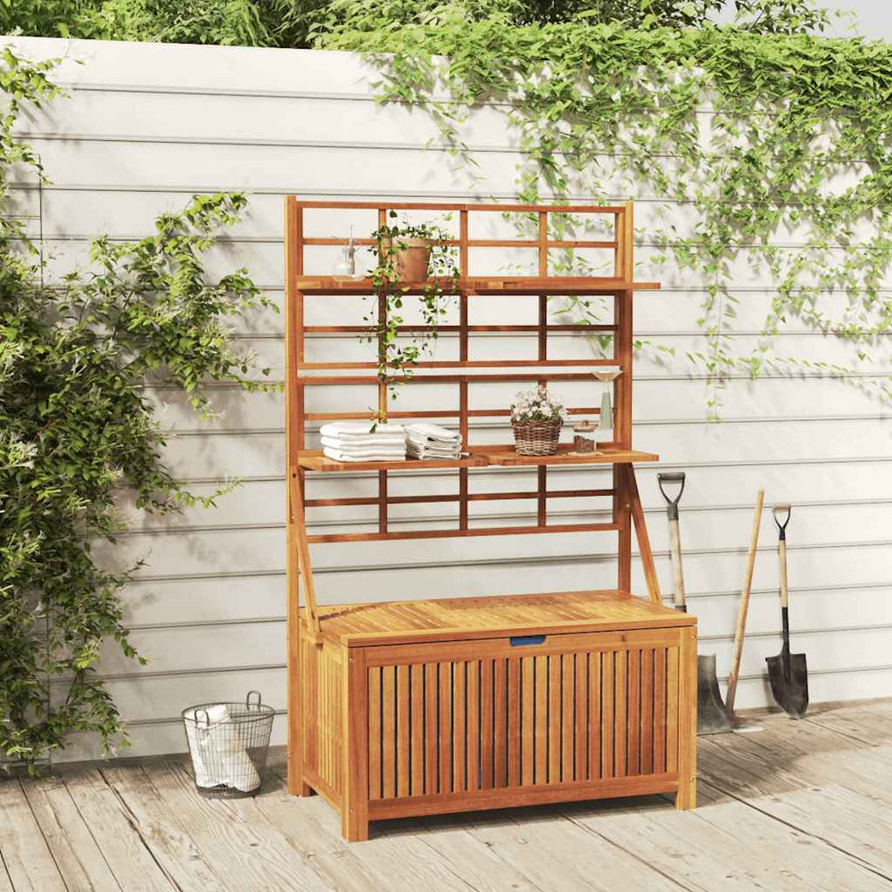 vidaXL Storage Chest with Trellis 99x55x160cm Solid Acacia Wood