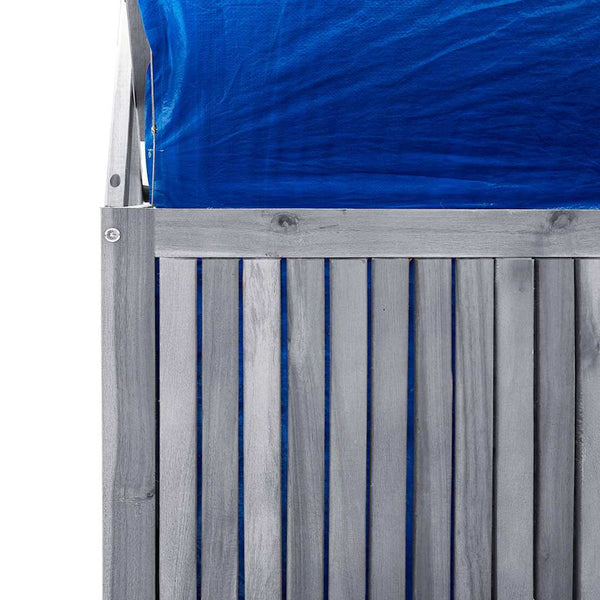 vidaXL Storage Chest with Trellis 99x55x160cm Solid Acacia Wood
