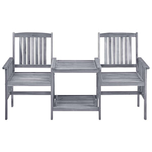 vidaXL Garden Chairs with Tea Table 159x61x92 cm Solid Acacia Wood