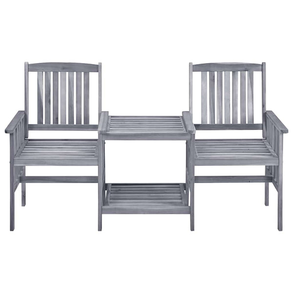 vidaXL Garden Chairs with Tea Table 159x61x92 cm Solid Acacia Wood