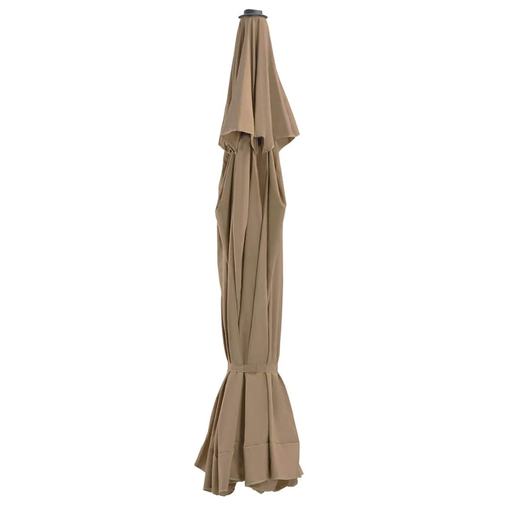 vidaXL Replacement Cover for Parasol Taupe 515 cm
