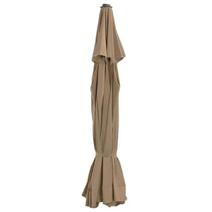 vidaXL Replacement Cover for Parasol Taupe 515 cm