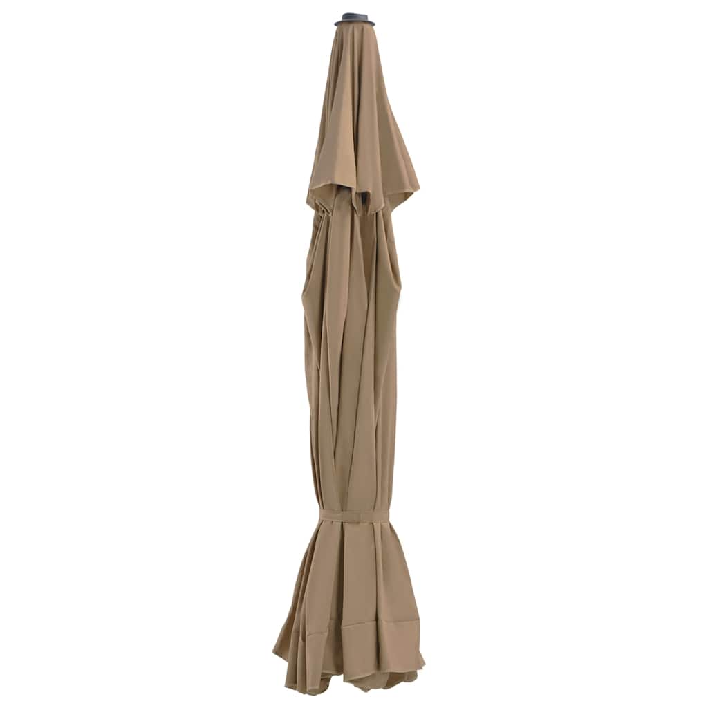 vidaXL Replacement Cover for Parasol Taupe 515 cm