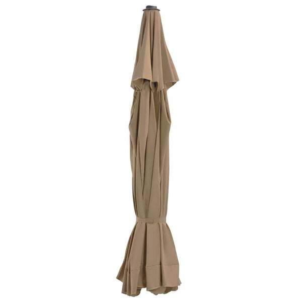 vidaXL Replacement Cover for Parasol Taupe 515 cm